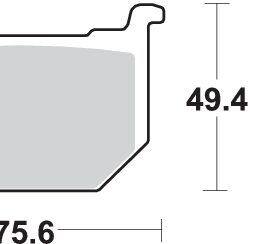 Pastilla de freno SBS P533-HF
