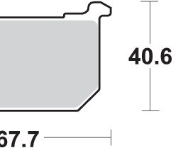 Pastilla de freno SBS P540-HF