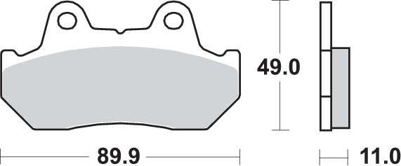 Pastilla de freno SBS P542-HS - Imagen 2