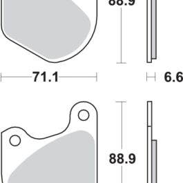 Pastilla de freno SBS P543-HF