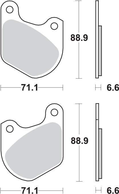 Pastilla de freno SBS P543-HF - Imagen 2