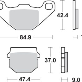 Pastilla de freno SBS P544-SI