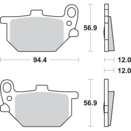 Pastilla de freno SBS P545-HF