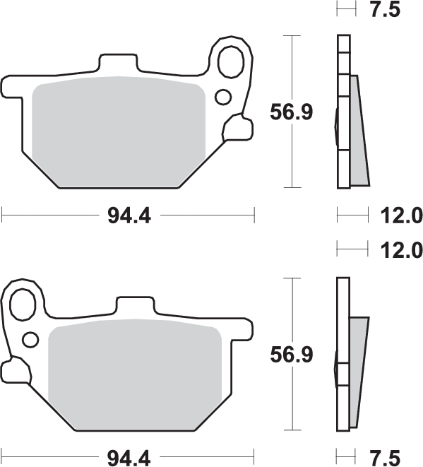 Pastilla de freno SBS P545-HF - Imagen 2
