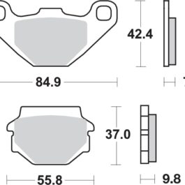Pastilla de freno SBS P546-HS
