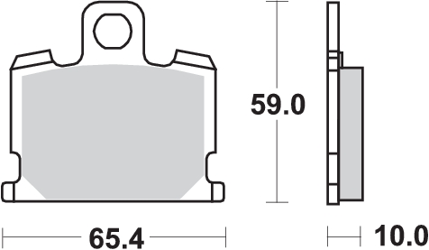 Pastilla de freno SBS P547-HF - Imagen 2