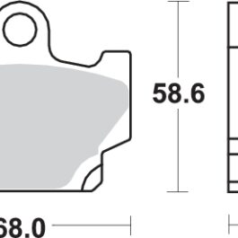 Pastilla de freno SBS P550-HF