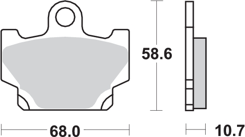 Pastilla de freno SBS P550-HF - Imagen 2