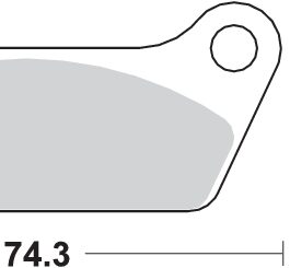 Pastilla de freno SBS P553-LF