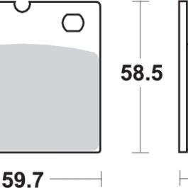 Pastilla de freno SBS P554-HF