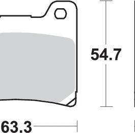 Pastilla de freno SBS P555-HF