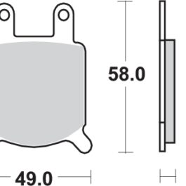Pastilla de freno SBS P560-HF