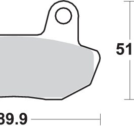 Pastilla de freno SBS P561-HF