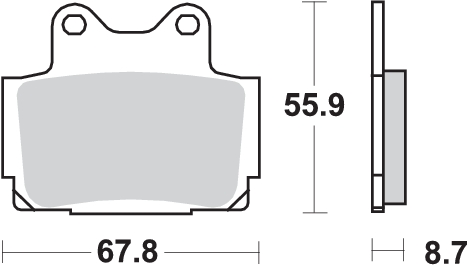 Pastilla de freno SBS P570-LS - Imagen 2