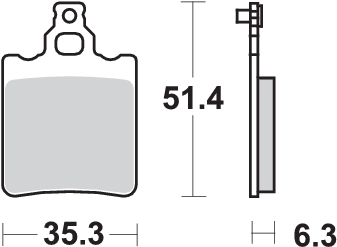 Pastilla de freno SBS P574-SI - Imagen 2