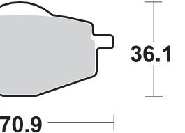 Pastilla de freno SBS P575-HF