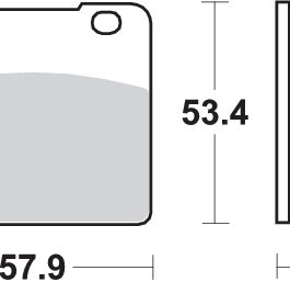 Pastilla de freno SBS P577-HS