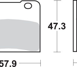 Pastilla de freno SBS P578-HF