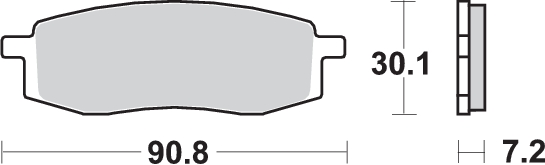 Pastilla de freno SBS P580-HF - Imagen 2