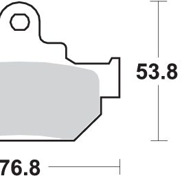 Pastilla de freno SBS P582-HF