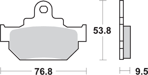 Pastilla de freno SBS P582-HF - Imagen 2