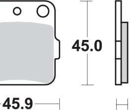 Pastilla de freno SBS P584-SI