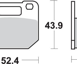 Pastilla de freno SBS P587-HF