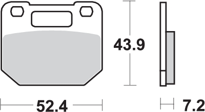 Pastilla de freno SBS P587-HF - Imagen 2