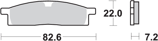 Pastilla de freno SBS P589-HF - Imagen 2