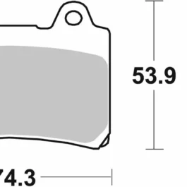 Pastilla de freno SBS P590-DCC