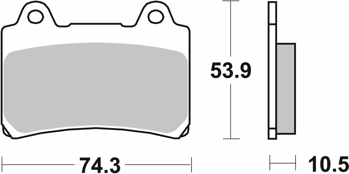 Pastilla de freno SBS P590-DCC - Imagen 2