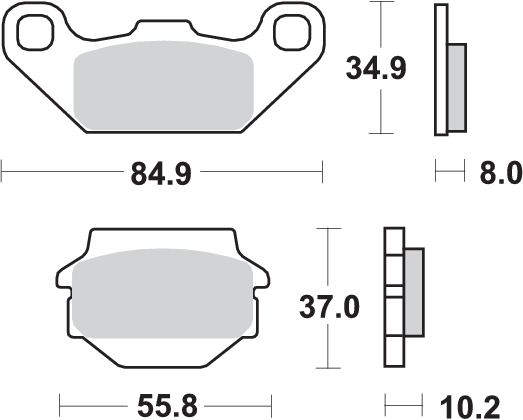 Pastilla de freno SBS P591-RSI - Imagen 2
