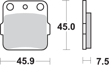 Pastilla de freno SBS P592-LS - Imagen 2