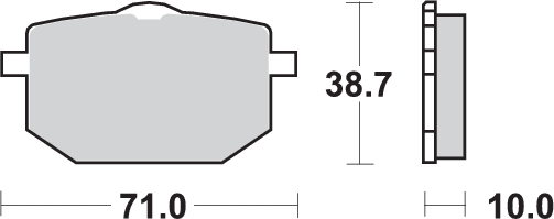 Pastilla de freno SBS P596-HS - Imagen 2