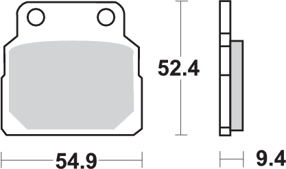 Pastilla de freno SBS P598-HF - Imagen 2