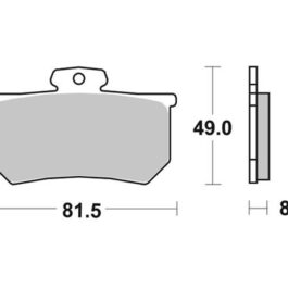 Pastilla de freno SBS P599-RQ