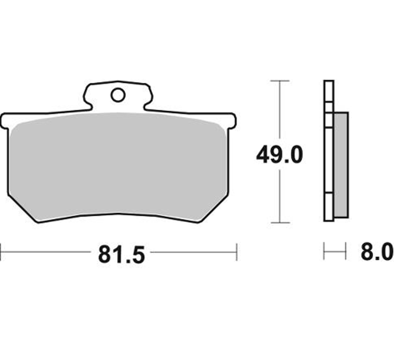 Pastilla de freno SBS P599-RQ - Imagen 2