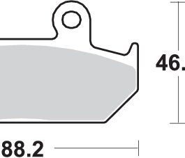 Pastilla de freno SBS P600-HF