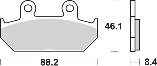 Pastilla de freno SBS P600-HF - Imagen 2