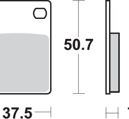 Pastilla de freno SBS P606-HF