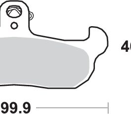 Pastilla de freno SBS P608-HF