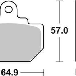 Pastilla de freno SBS P610-LF