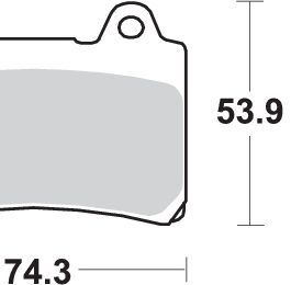 Pastilla de freno SBS P613-HF