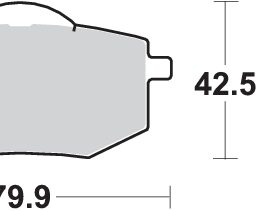 Pastilla de freno SBS P616-HF