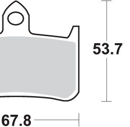Pastilla de freno SBS P622-HF