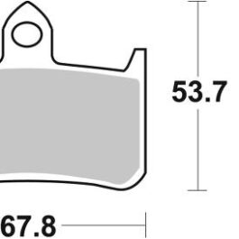 Pastilla de freno SBS P622-RST