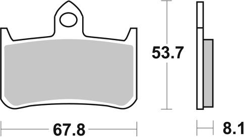 Pastilla de freno SBS P622-RST - Imagen 2