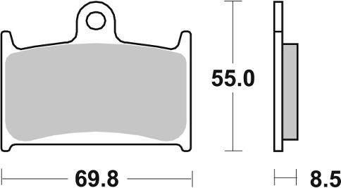 Pastilla de freno SBS P624-RST - Imagen 2