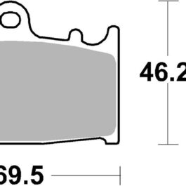 Pastilla de freno SBS P631-DS1