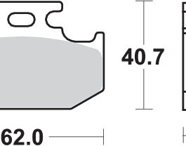Pastilla de freno SBS P632-RSI